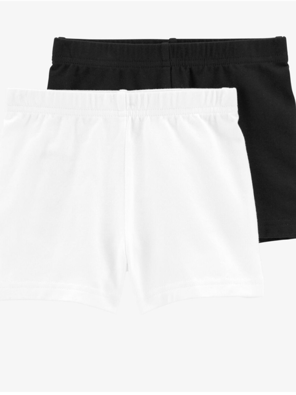 2-Pack Basic kids shorts  in Black and White